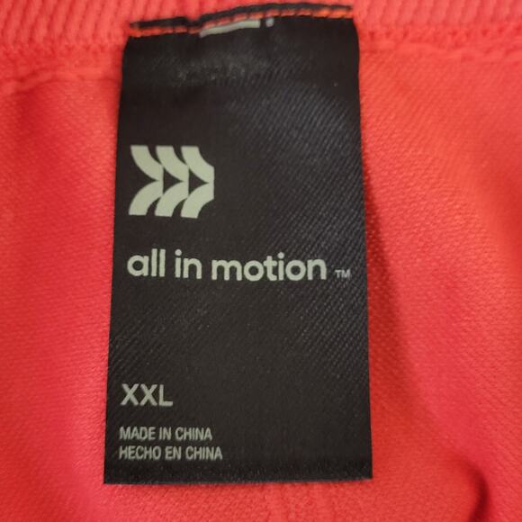 NWT all in motion High Rise 7" Rib Bike‎ Shorts Cherry Red Size XXL - Picture 3 of 12